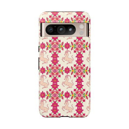 Tough Cases, Capricorn, Zodiac v3, Flower Pattern