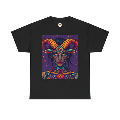 Unisex Heavy Cotton T-Shirt, Taurus, Zodiac v3, Sexy Art