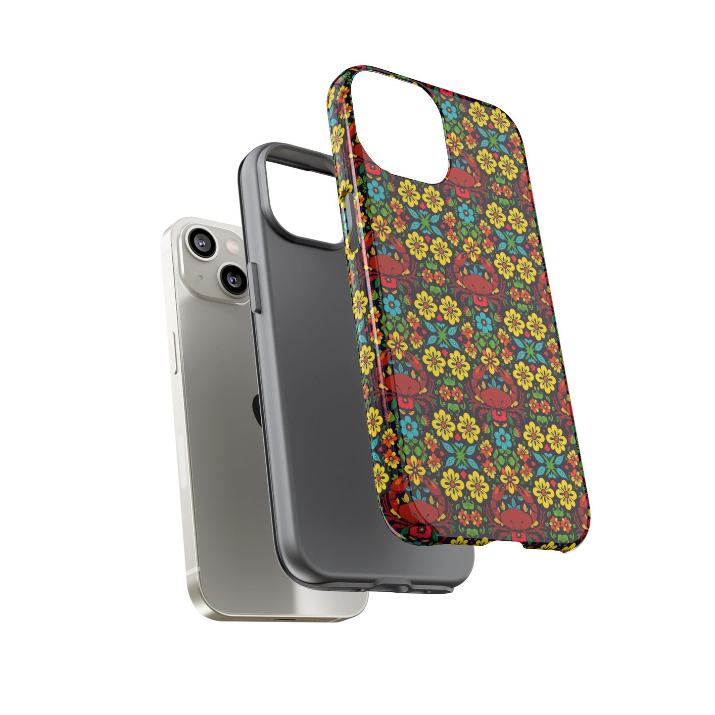 Tough Cases, Cancer, Zodiac v2, Flower Pattern
