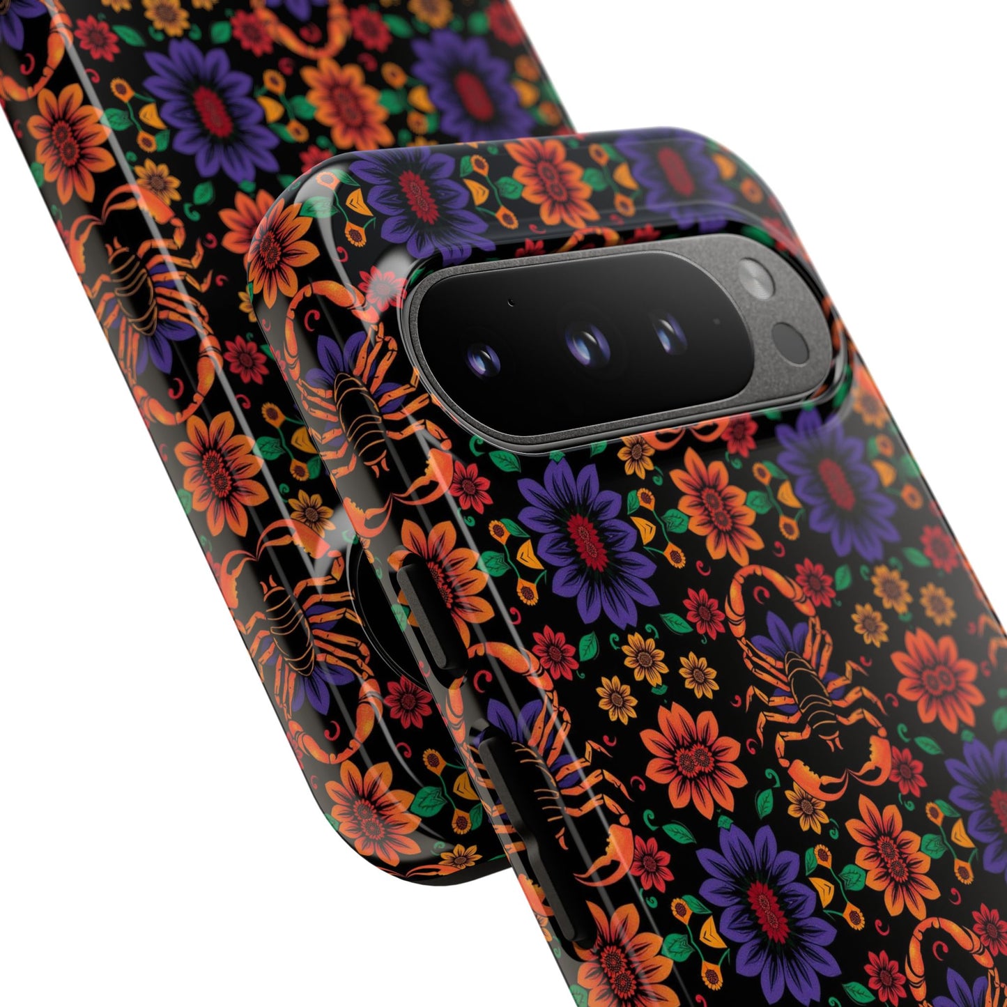 Tough Cases, Scorpio, Zodiac, Flower Pattern