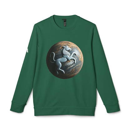 Adidas, Unisex Fleece Crewneck Sweatshirt, Aquarius, Planet Animal, Zodiac