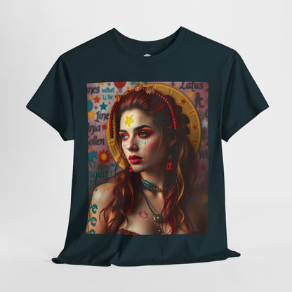 Unisex Heavy Cotton T-Shirt, Sagittarius, Zodiac, Sexy Art