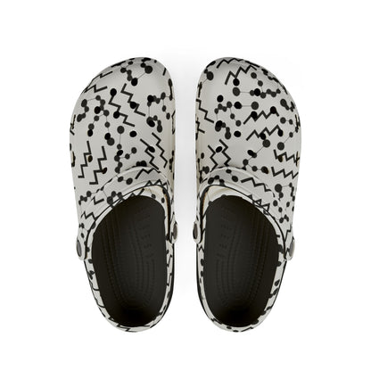 EVA Foam Rubber Shoes (AOP), Material 100% EVA, Aquarius Zodiac Design