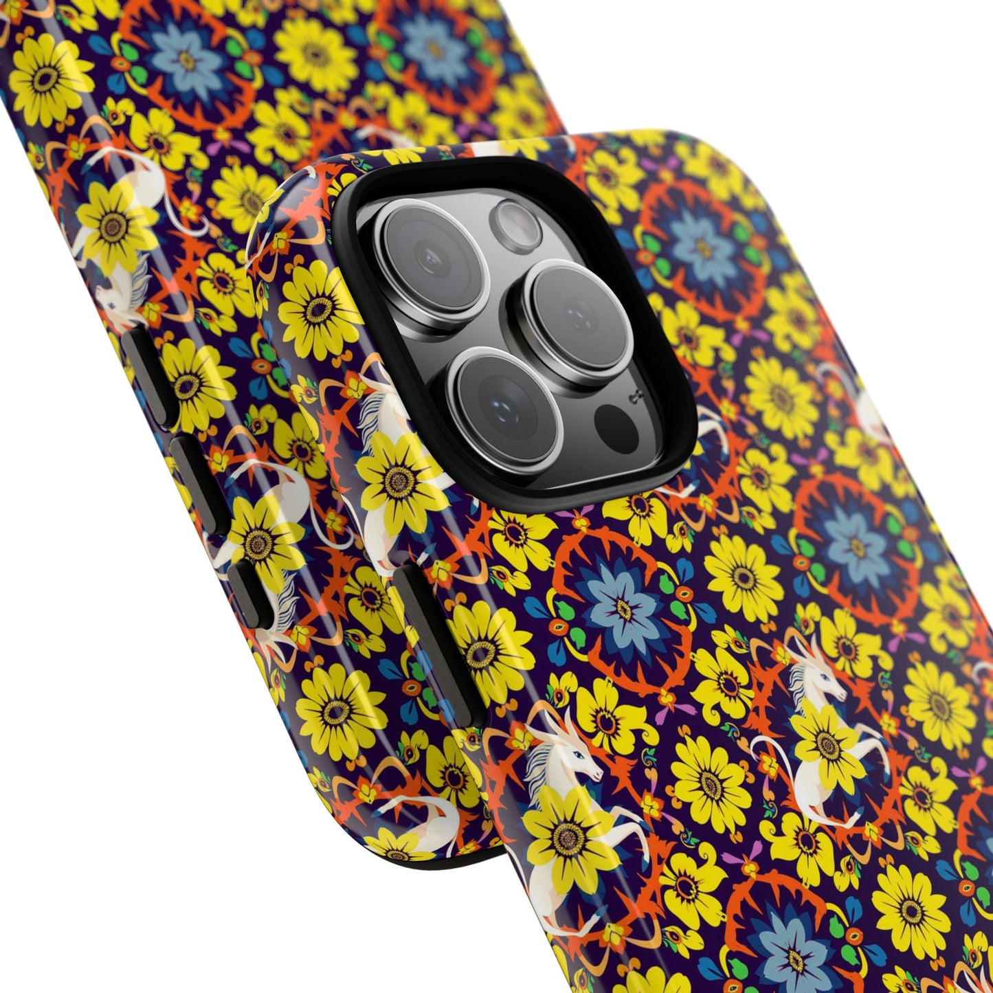 Tough Cases, Aquarius, Zodiac v3, Flower Pattern