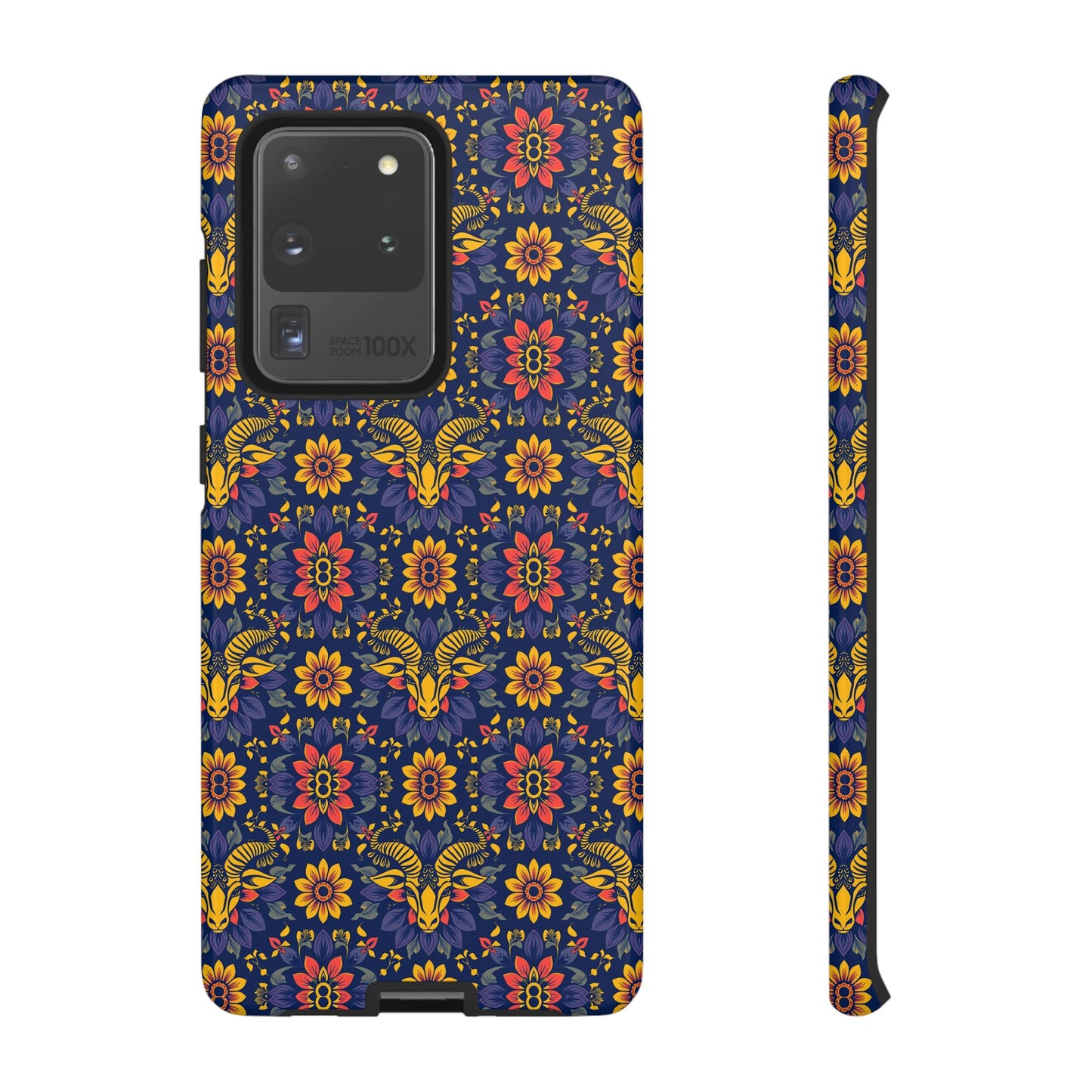 Tough Cases, Taurus, Zodiac v3, Flower Pattern