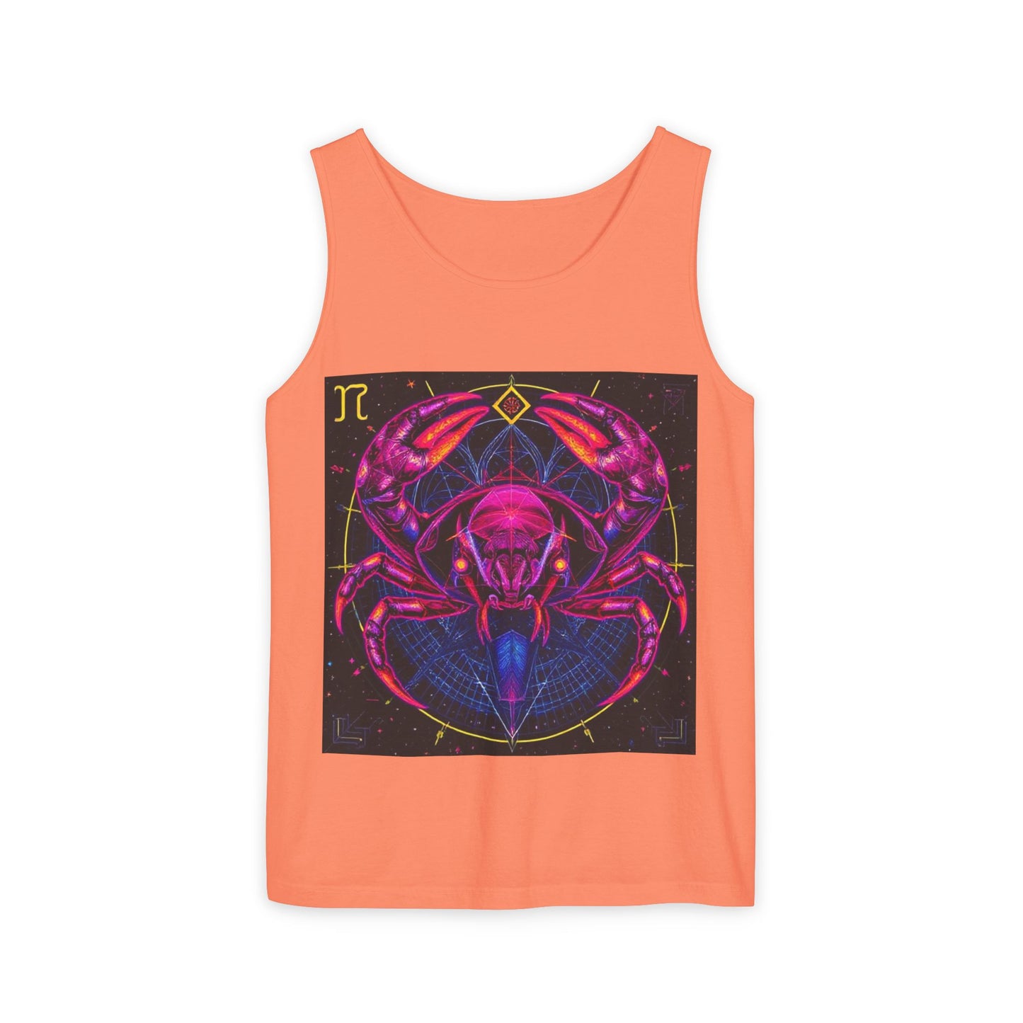 Unisex Garment-Dyed, Tank Top, Cancer, Pop Art, 100% US cotton