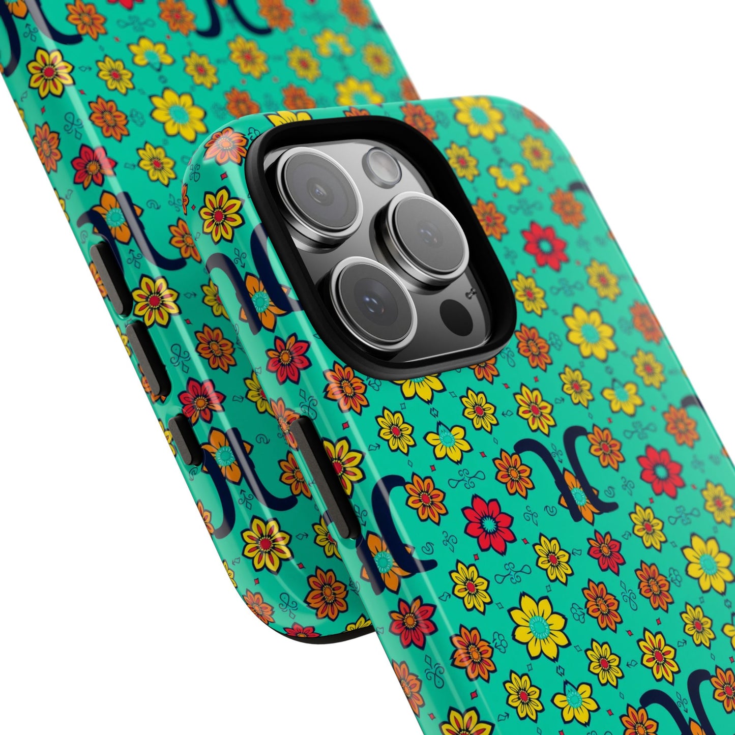 Tough Cases, Aquarius, Zodiac v2, Flower Pattern