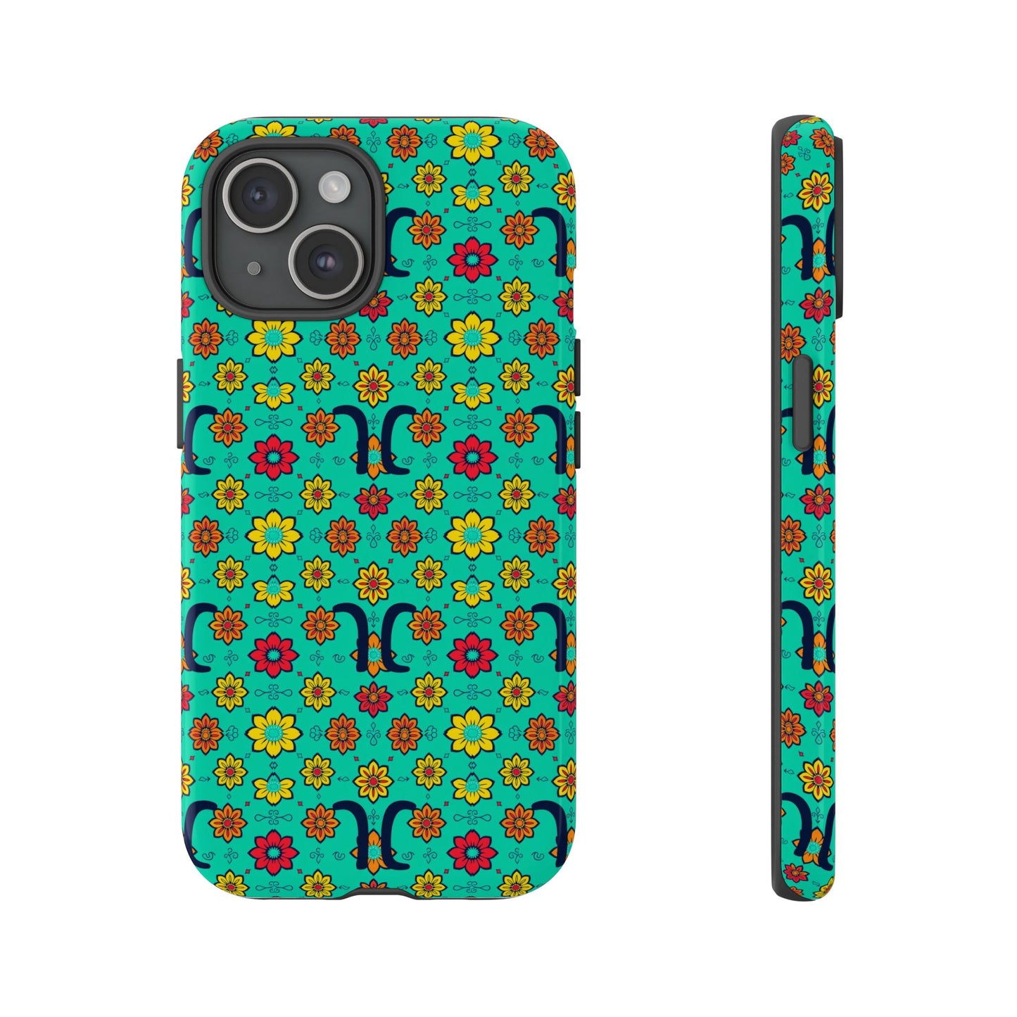 Tough Cases, Aquarius, Zodiac v2, Flower Pattern