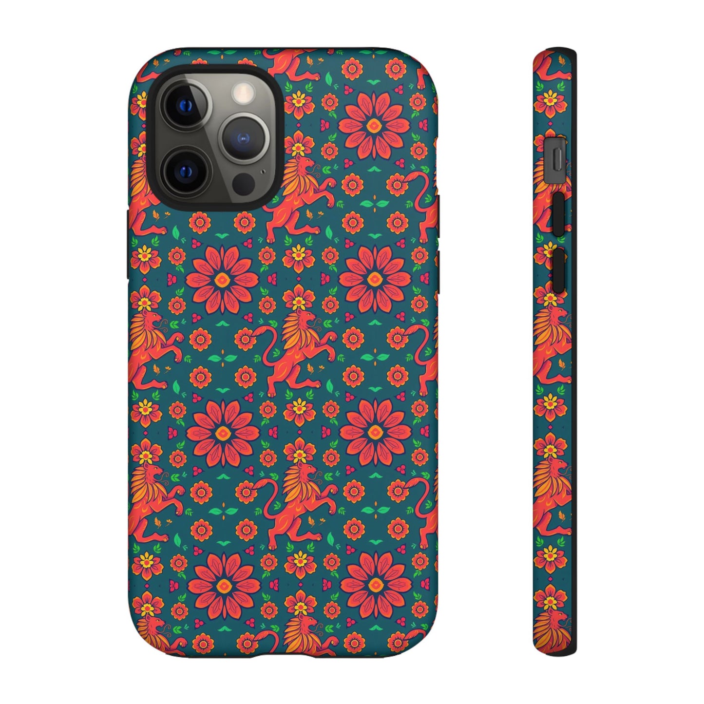 Tough Cases, Leo, Zodiac v2, Flower Pattern