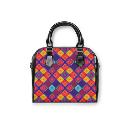Shoulder Handbag, Virgo, Zodiac v4, Shapes Pattern
