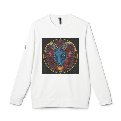 Adidas, Unisex Fleece Crewneck Sweatshirt, Aries, Pop Art v1, Zodiac