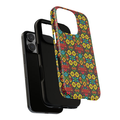 Tough Cases, Cancer, Zodiac v2, Flower Pattern