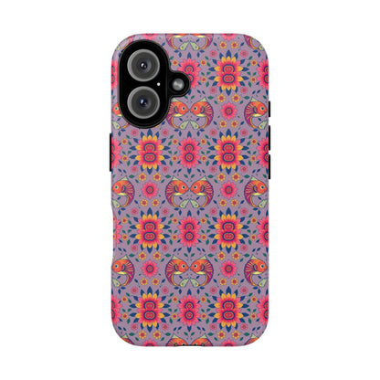 Tough Cases, Pisces, Zodiac v3, Flower Pattern