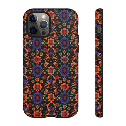 Tough Cases, Scorpio, Zodiac, Flower Pattern