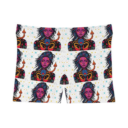 Women's Shorts, (AOP), Scorpio, Zodiac v2, Sexy Pattern