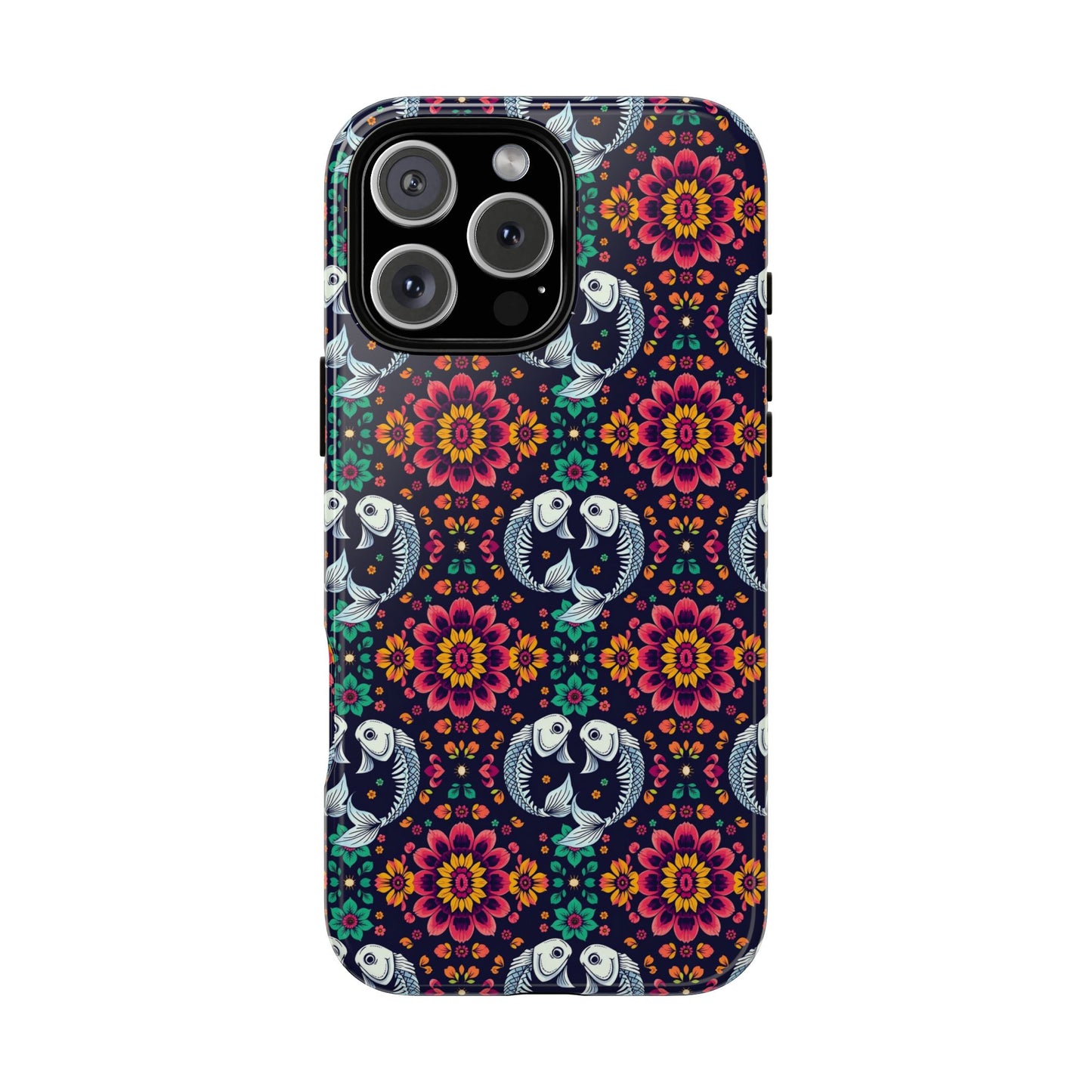 Tough Cases, Pisces, Zodiac v4, Flower Pattern