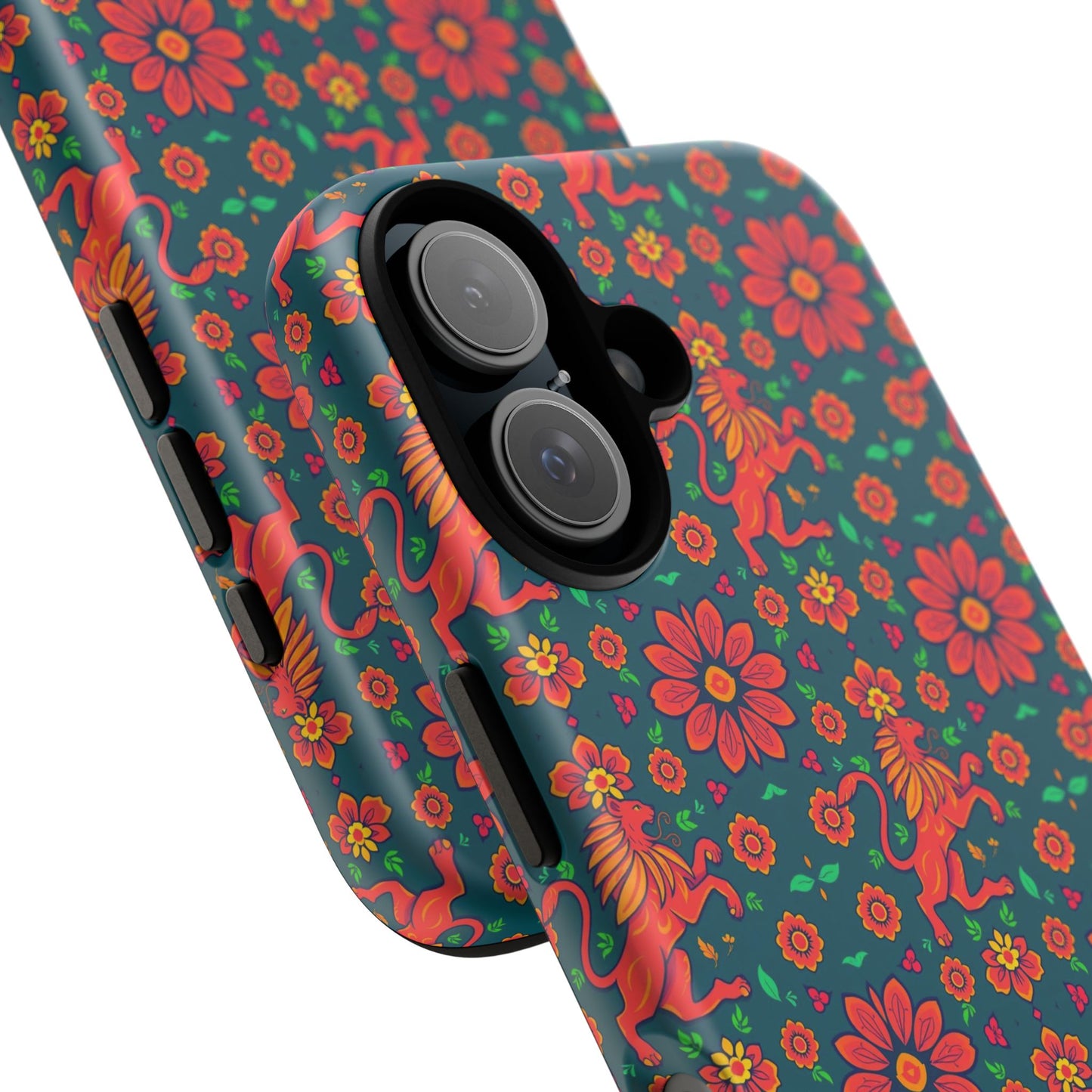 Tough Cases, Leo, Zodiac v2, Flower Pattern