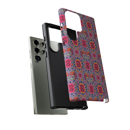 Tough Cases, Pisces, Zodiac v3, Flower Pattern