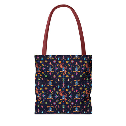 Tote Bag (AOP), Capricorn, Zodiac v1, Jewel Pattern