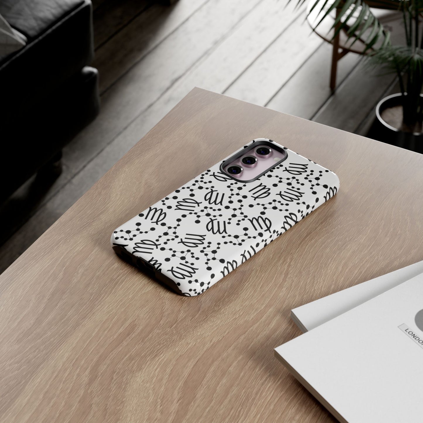 Tough Cases with the Virgo Zodiac sign for iPhone, Samsung Galaxy, and Google Pixel devices