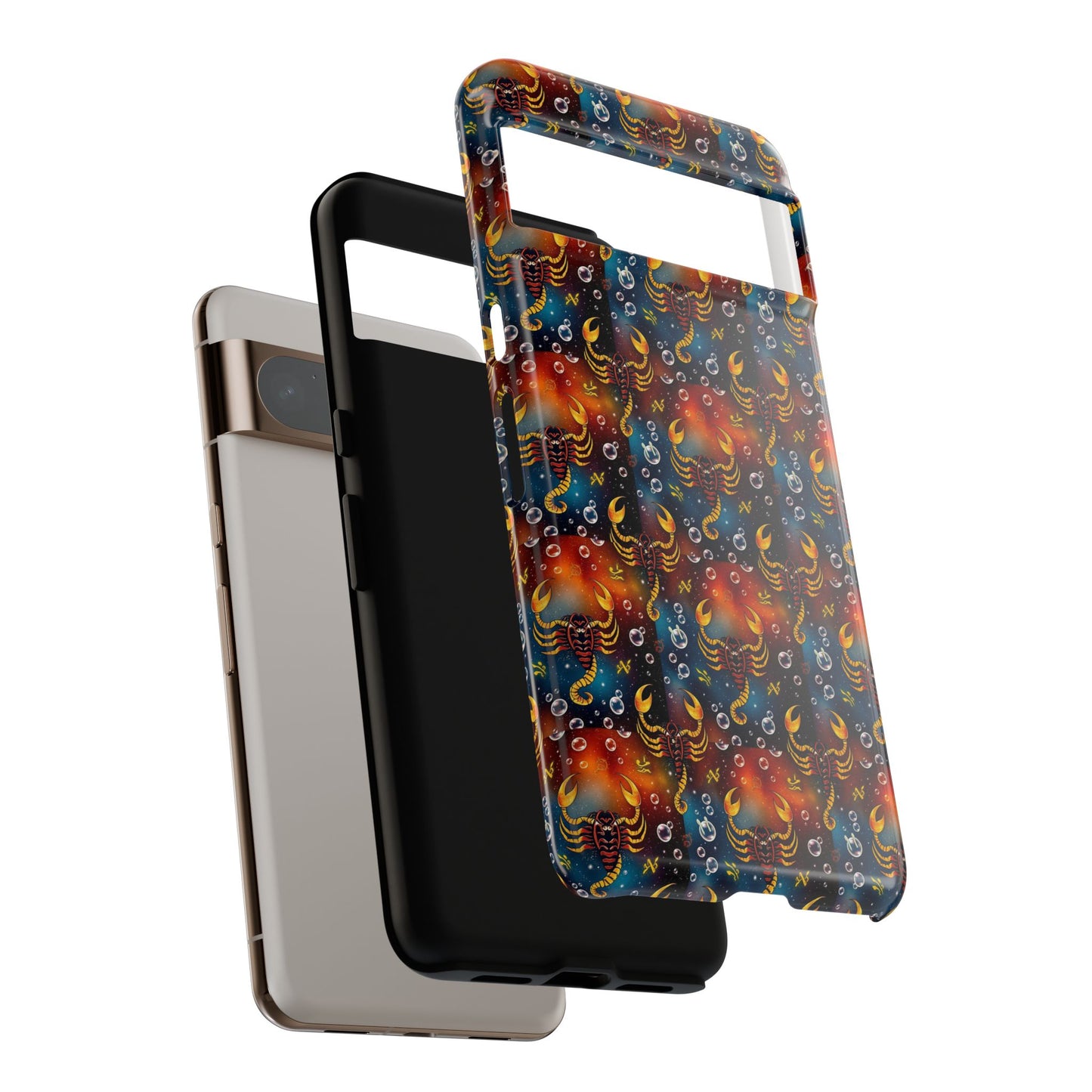 Tough Cases, Scorpio, Zodiac v2, Bubble Pattern