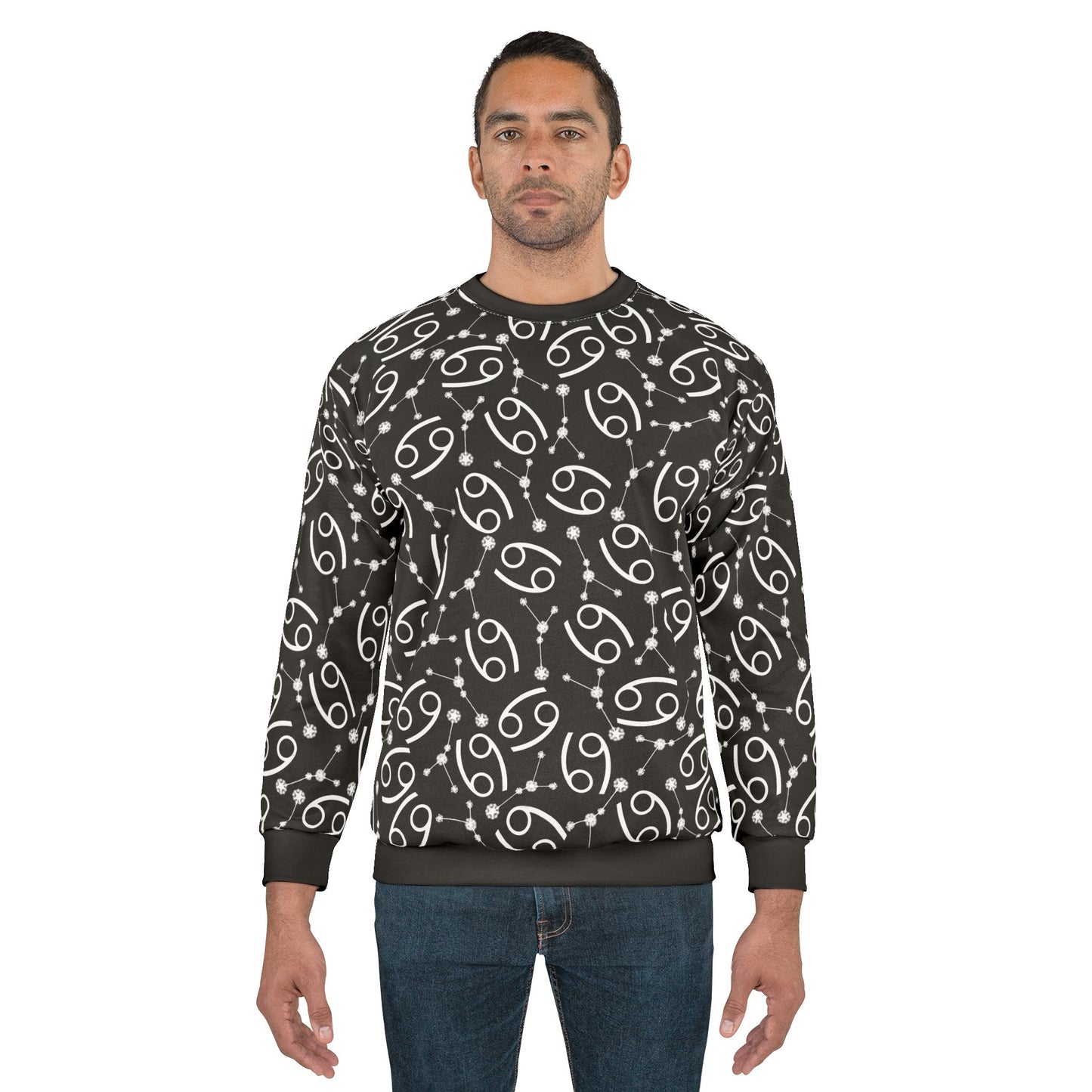 Zodiac AOP Unisex Sweatshirt Cancer Zodiac Sign