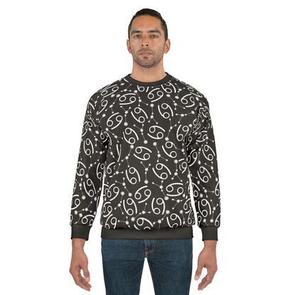Zodiac AOP Unisex Sweatshirt Cancer Zodiac Sign