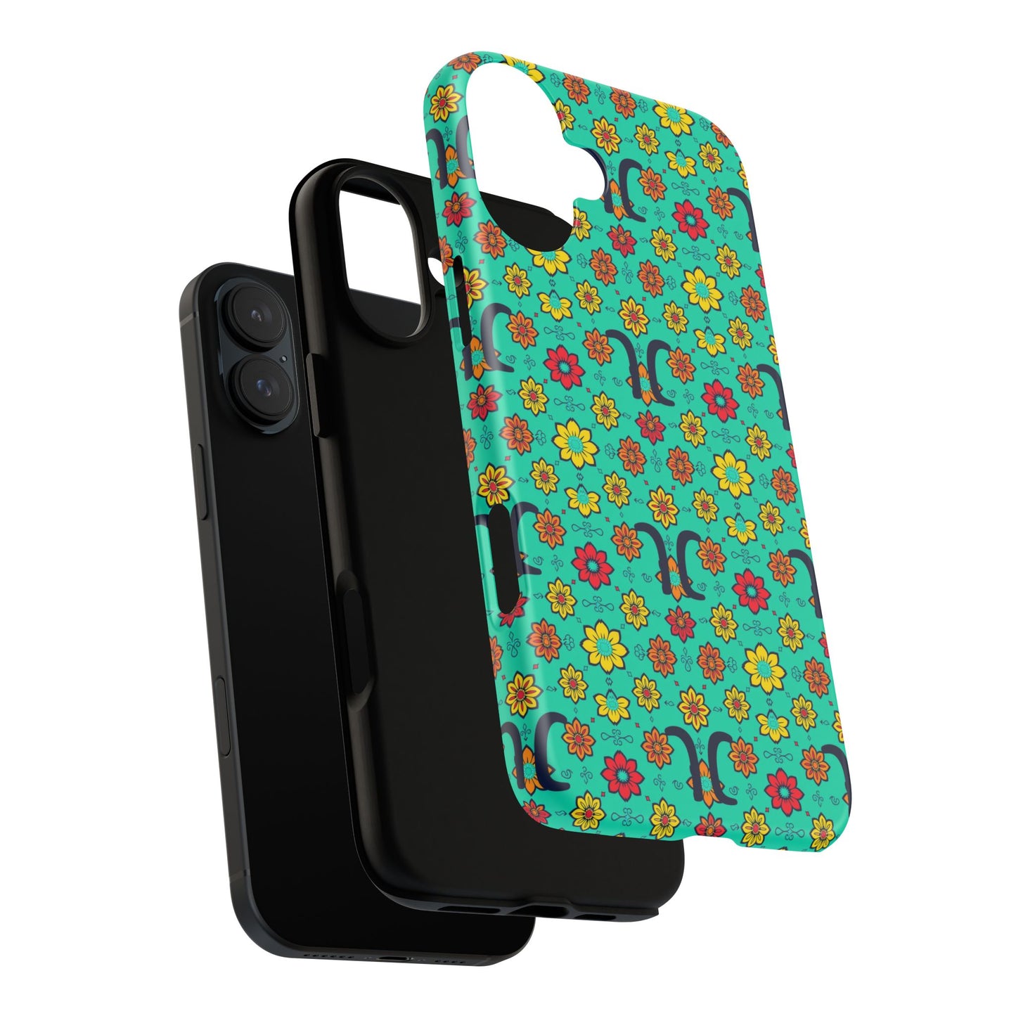 Tough Cases, Aquarius, Zodiac v2, Flower Pattern