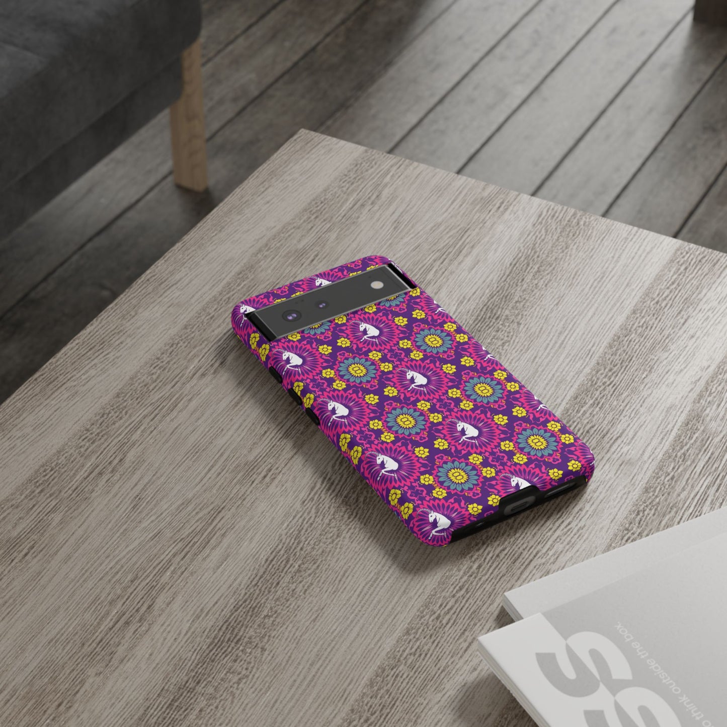 Tough Cases, Capricorn, Zodiac, Flower Pattern
