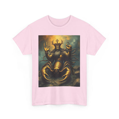 Unisex Heavy Cotton T-Shirt, Desert Scorpio King v1, Zodiac Design