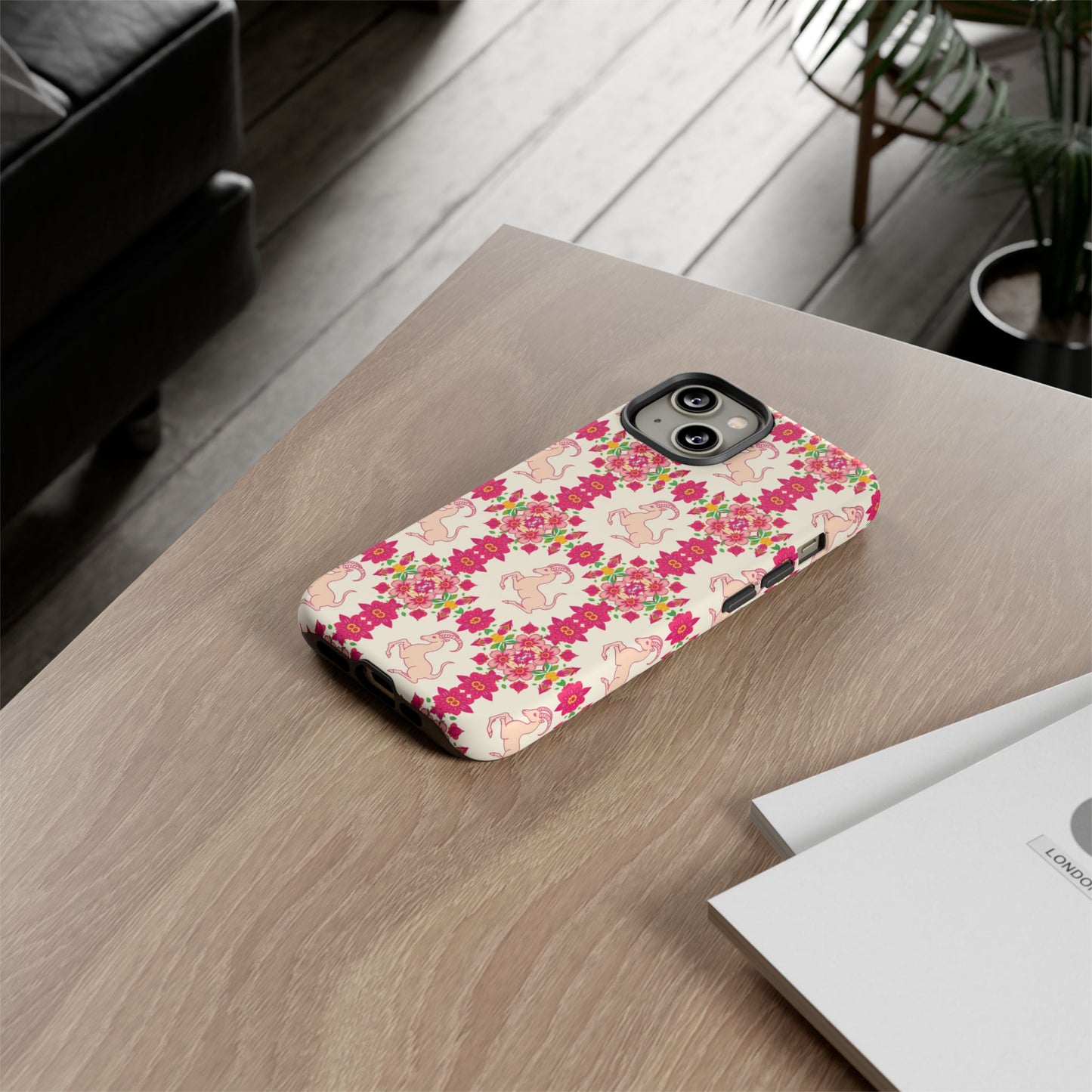 Tough Cases, Capricorn, Zodiac v3, Flower Pattern
