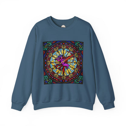 Unisex Heavy Blend™ Crewneck Sweatshirt, Glass 1, Sagittarius Zodiac Design