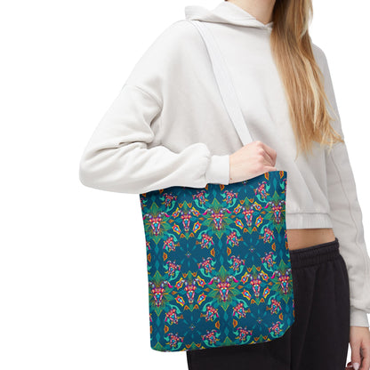 Tote Bag (AOP), Taurus, Zodiac v1, Jewel Pattern