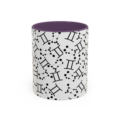 Accent Coffee Mug with the Gemini sign (11, 15oz)