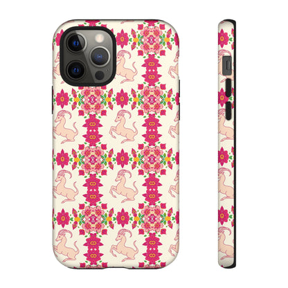 Tough Cases, Capricorn, Zodiac v3, Flower Pattern