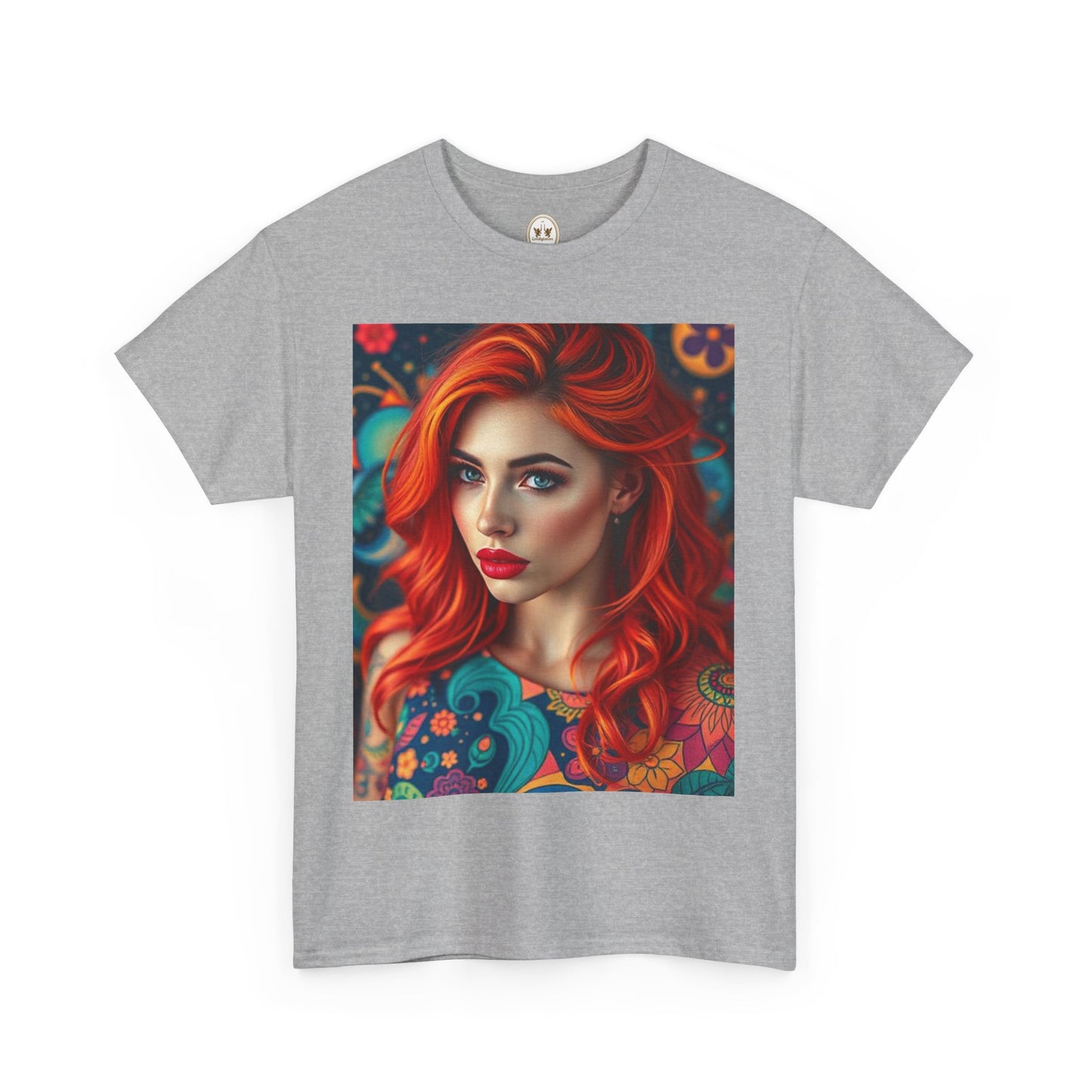 Unisex Heavy Cotton T-Shirt, Aquarius, Zodiac v1, Sexy Art