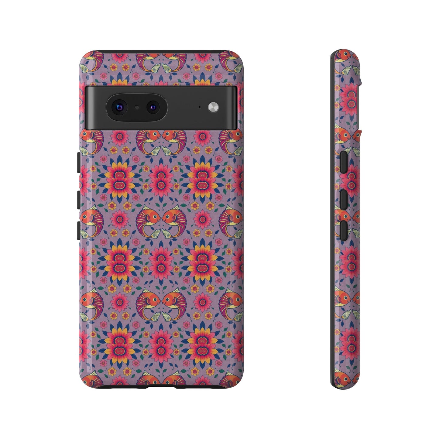 Tough Cases, Pisces, Zodiac v3, Flower Pattern
