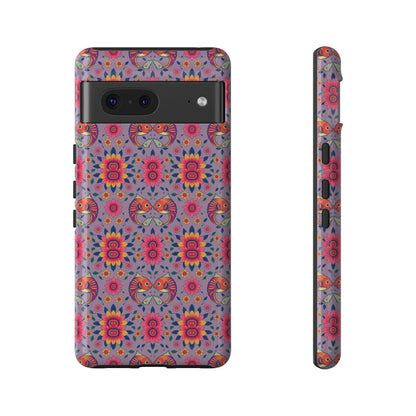 Tough Cases, Pisces, Zodiac v3, Flower Pattern