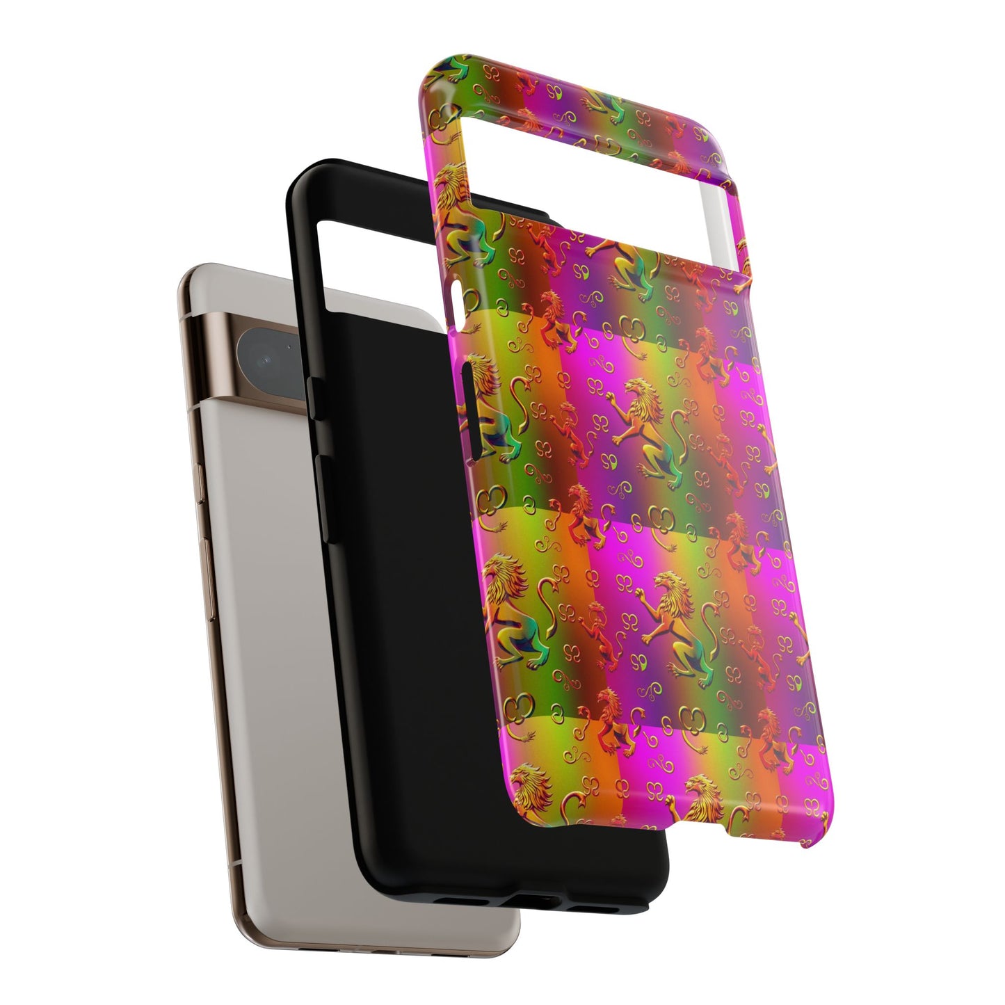Tough Cases, Leo, Zodiac v1, Metal Pattern