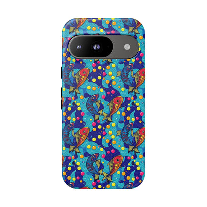 Tough Cases, Pisces, Zodiac v2, Bubble Pattern