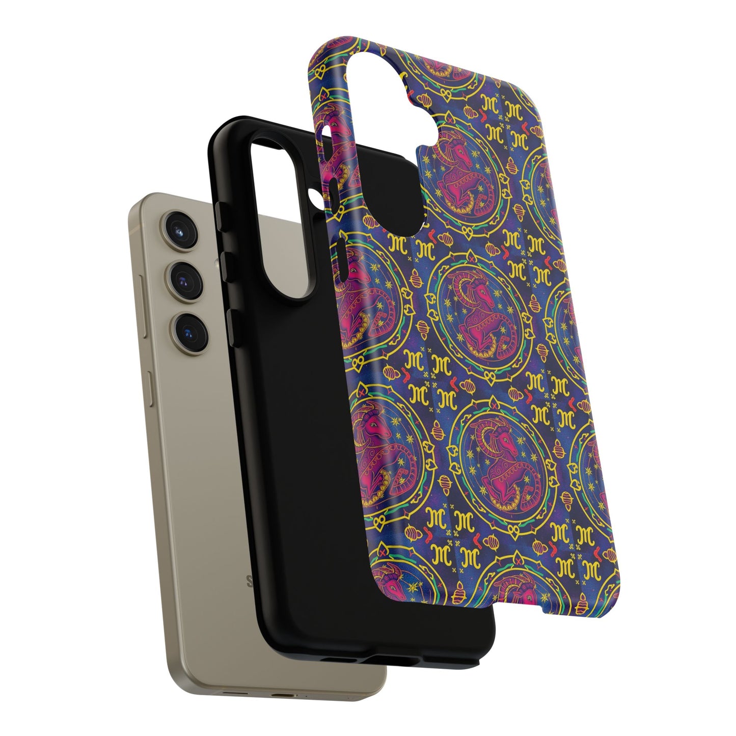 Tough Cases, Capricorn, Zodiac, Metal Pattern