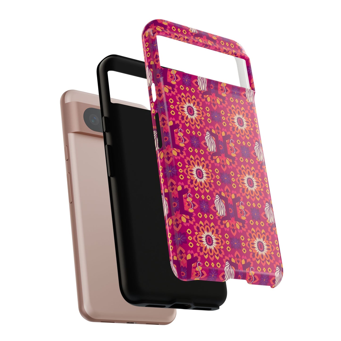 Tough Cases, Gemini, Zodiac v1, Flower Pattern