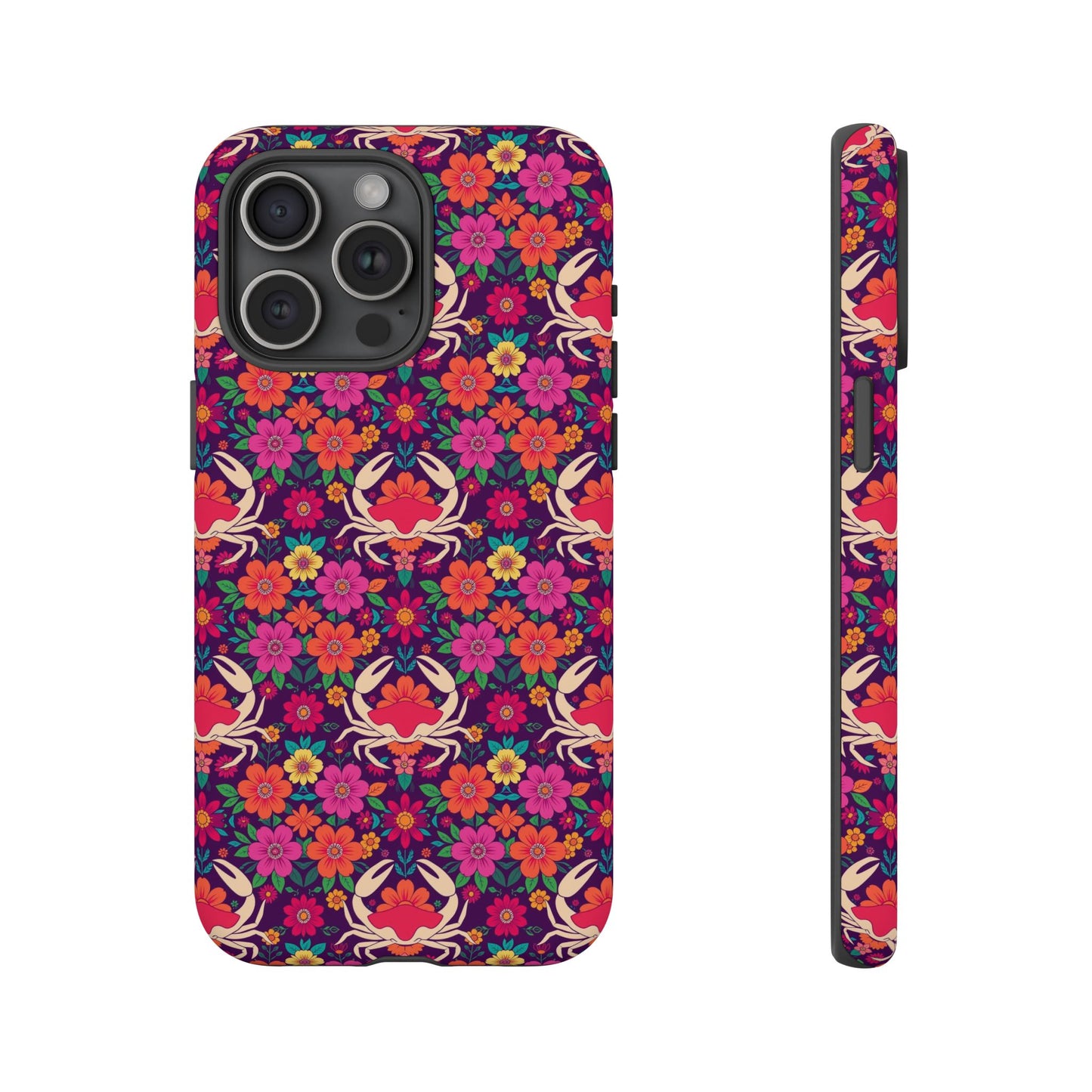 Tough Cases, Cancer, Zodiac v1, Flower Pattern