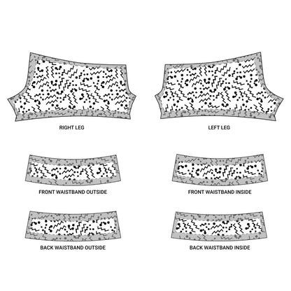 Women's Polyester Yoga Shorts with the Aquarius Zodiac sign (AOP)