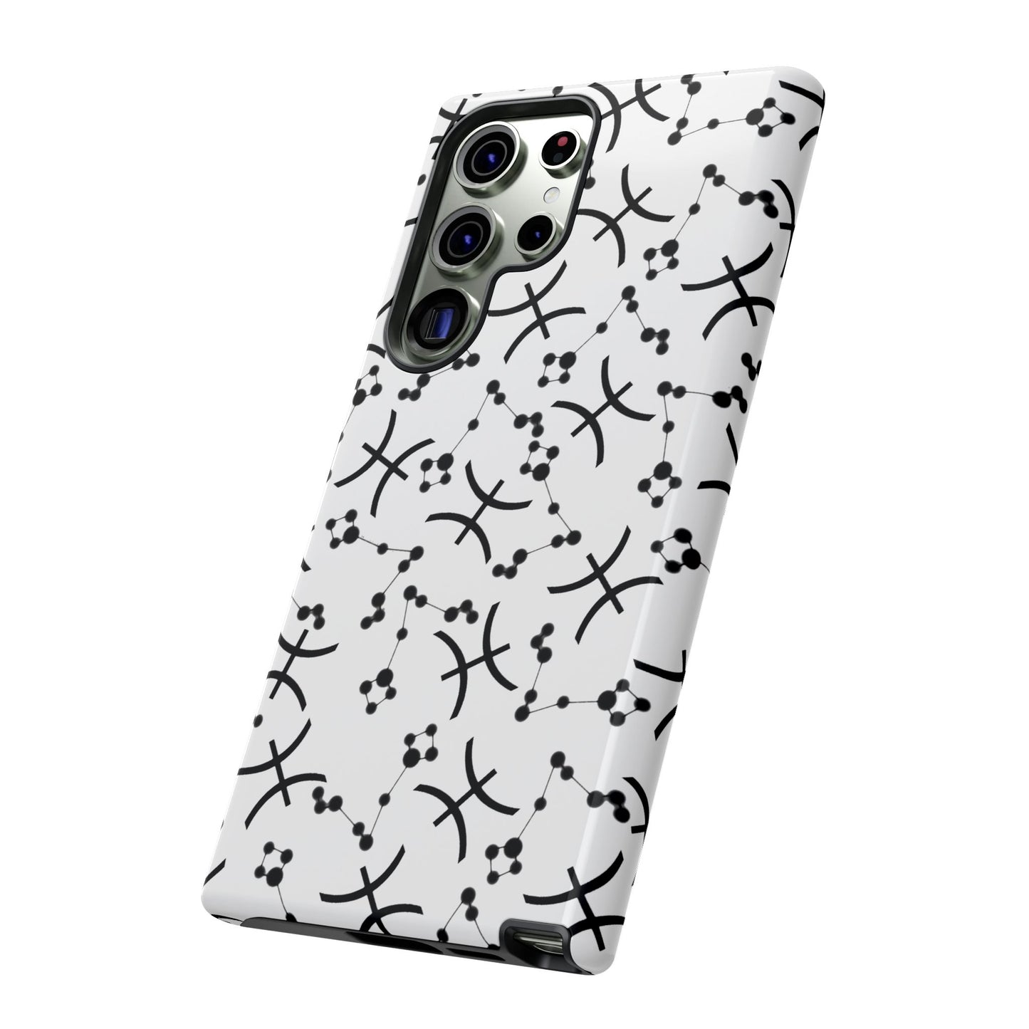Tough Cases with the Pisces Zodiac sign for iPhone, Samsung Galaxy, and Google Pixel devices