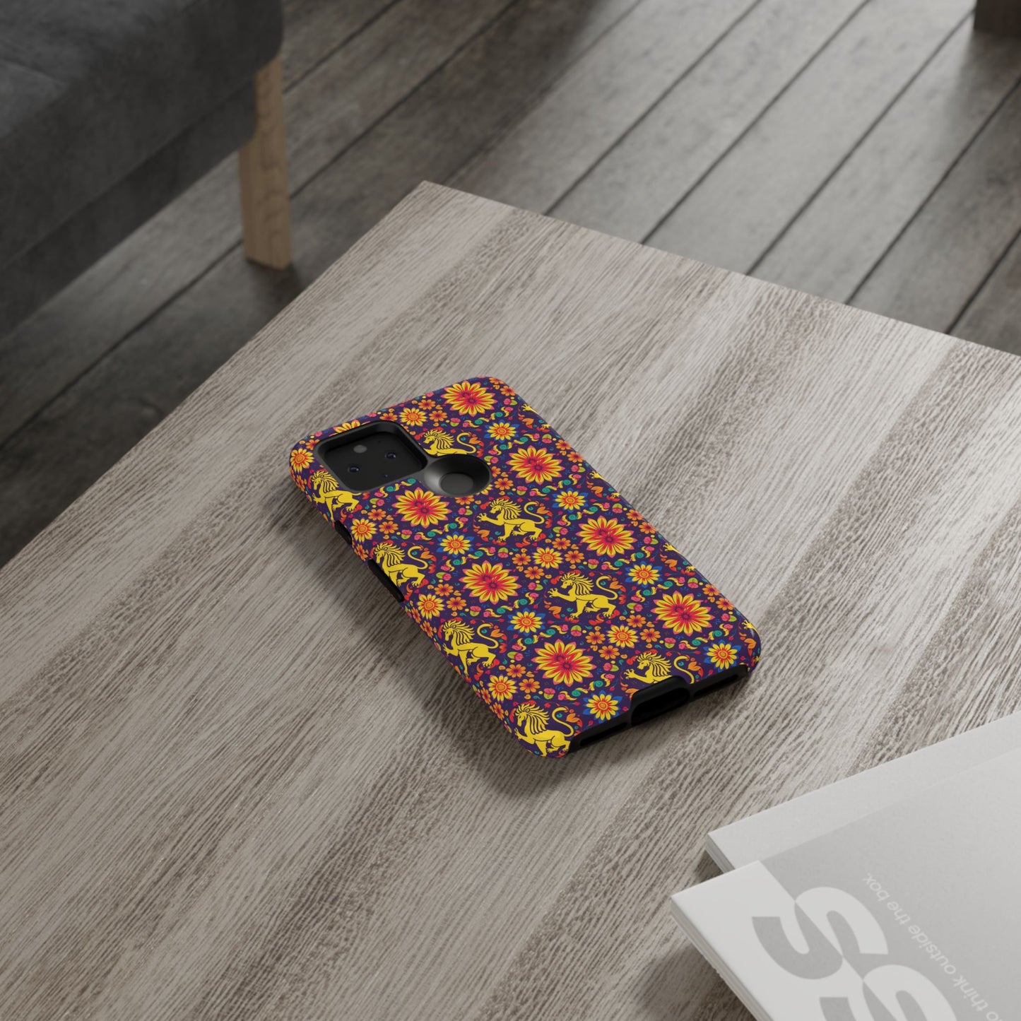 Tough Cases, Leo, Zodiac, Flower Pattern