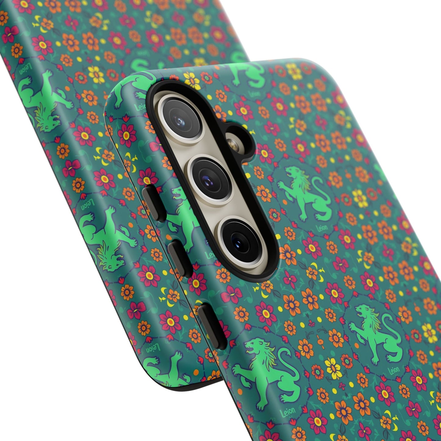 Tough Cases, Leo, Zodiac v3, Flower Pattern