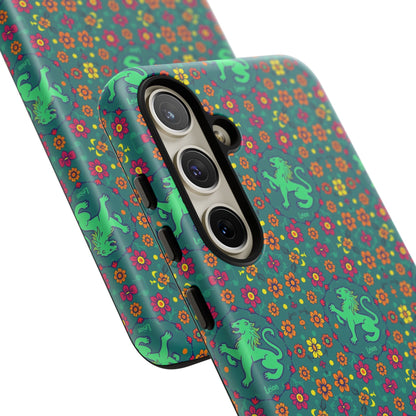 Tough Cases, Leo, Zodiac v3, Flower Pattern