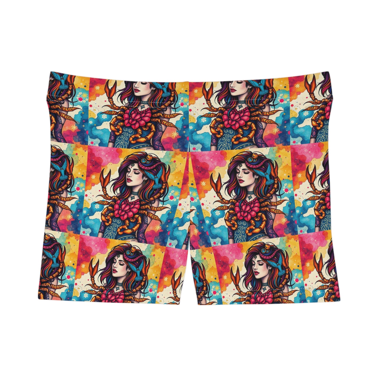 Women's Shorts, (AOP), Scorpio, Zodiac, Sexy Pattern