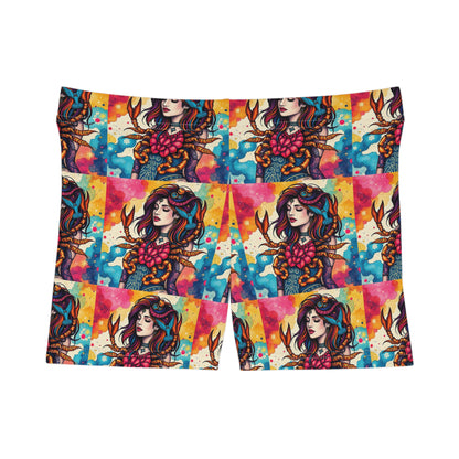 Women's Shorts, (AOP), Scorpio, Zodiac, Sexy Pattern